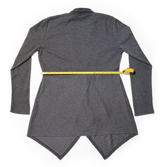 Women's Cardigan Sweater - Large - Lightweight Cable Knit Open Front Shawl Neck - Picture 3 of 5